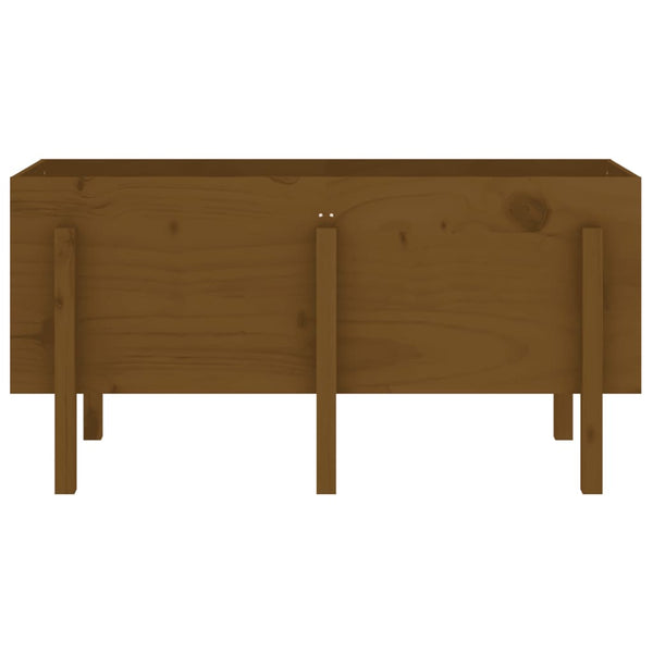 Hochbeet 121x50 cm Kiefernholz Honigbraun