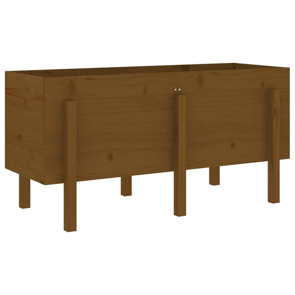 Hochbeet 121x50 cm Kiefernholz Honigbraun