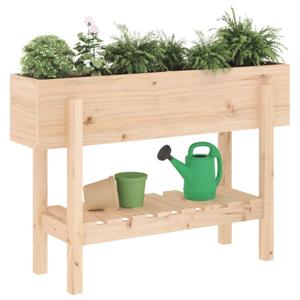 Hochbeet Kiefer Massivholz 101x30x69 cm
