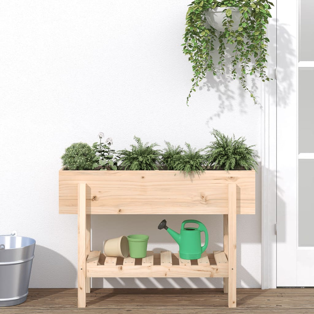 Hochbeet Kiefer Massivholz 101x30x69 cm