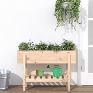 Hochbeet Kiefer Massivholz 101x30x69 cm