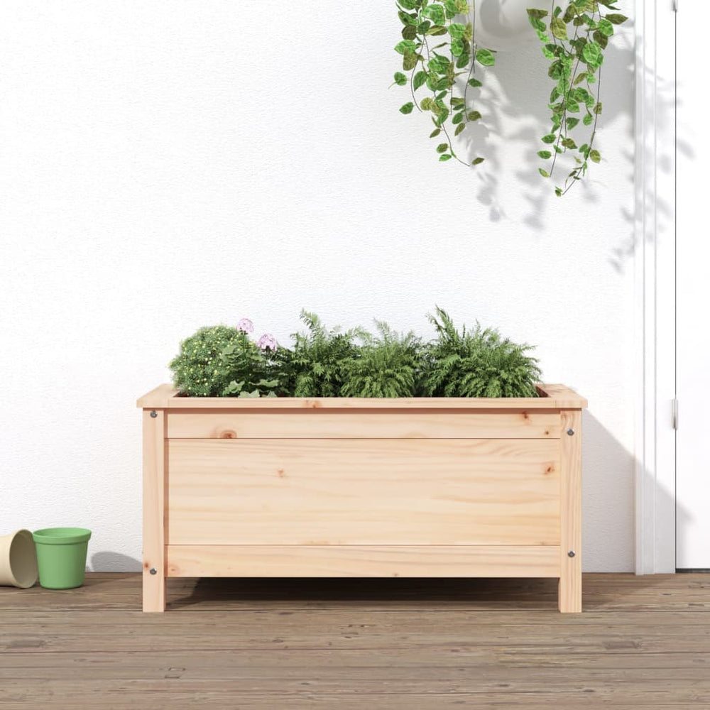 Massiver Pflanzkübel aus Kiefernholz, 82,5 cm