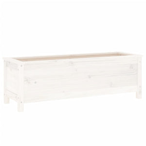 Hochbeet Weiß Kiefer Massivholz 119,5cm