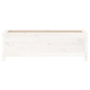 Hochbeet Weiß Kiefer Massivholz 119,5cm