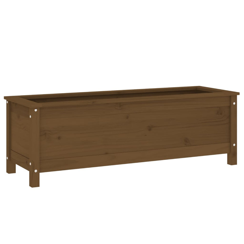 Hochbeet Honigbraun Kiefer Massivholz 119,5cm