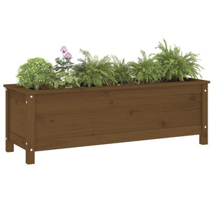 Hochbeet Honigbraun Kiefer Massivholz 119,5cm