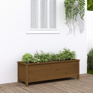 Hochbeet Honigbraun Kiefer Massivholz 119,5cm