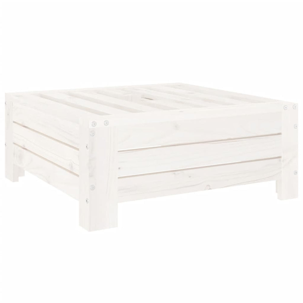 vidaXL Parasol Base Cover White Solid Pine Wood