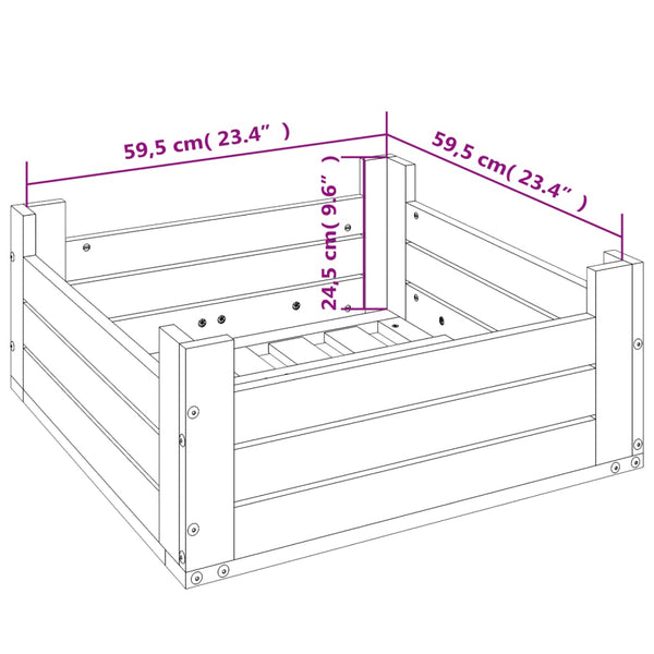 Sonnenschirmständer Verkleidung Honigbraun Kiefer
