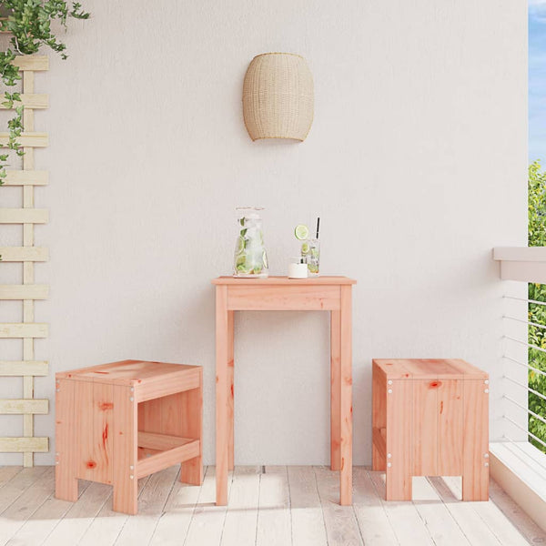 Gartenhocker 2er Set Douglasie Massivholz