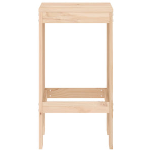 Barhocker 2er Set Kiefer Massivholz 75cm