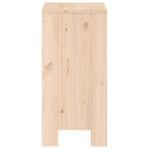 Barhocker 2er Set Kiefer Massivholz 75cm