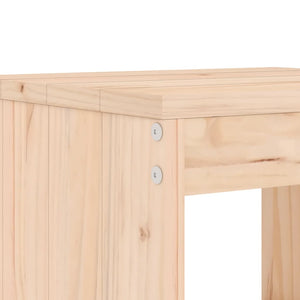 Barhocker 2er Set Kiefer Massivholz 75cm