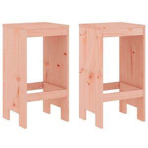 Barhocker 2er Set Douglasie Massivholz