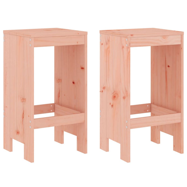 Barhocker 2er Set Douglasie Massivholz
