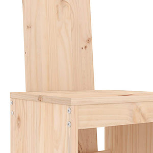 Barhocker 2er Set Kiefer Massivholz 120cm