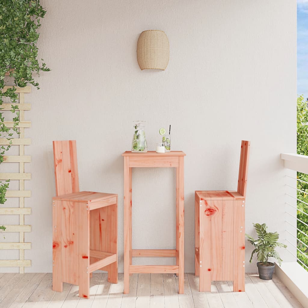Barhocker Set aus Massivholz, 2 Stück