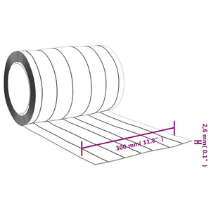 Türvorhang Transparent 300x2,6 mm 25 m PVC