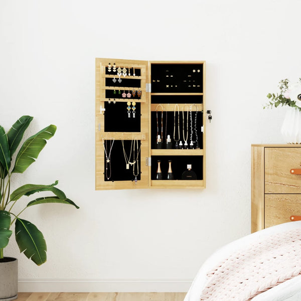 Wandmontage Schmuckschrank mit Spiegel