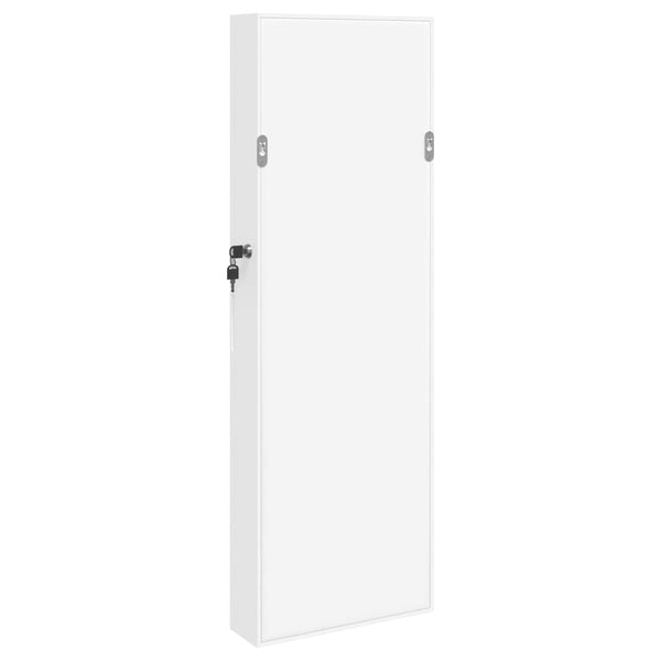 Schmuckschrank mit Spiegel zur Wandmontage, Weiß