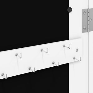 Schmuckschrank mit Spiegel zur Wandmontage, Weiß