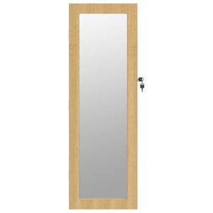 Wandmontage Schmuckschrank mit Spiegel 30x8,5x90 cm