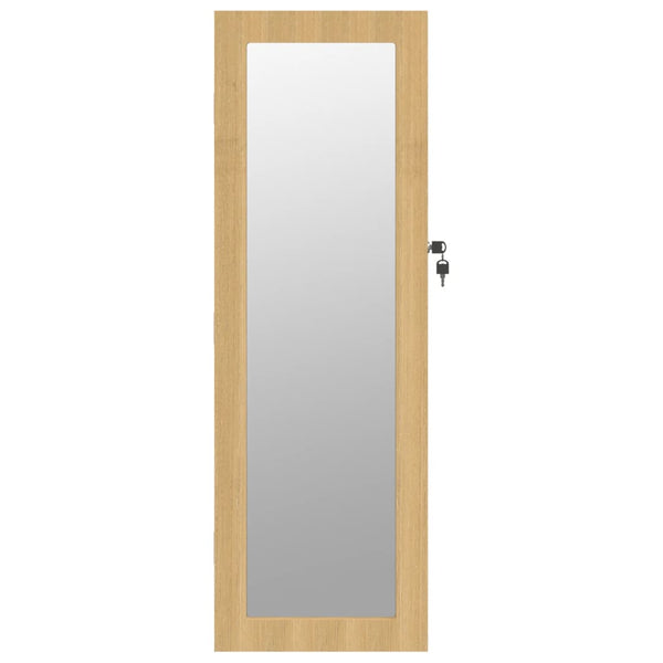 Wandmontage Schmuckschrank mit Spiegel 30x8,5x90 cm