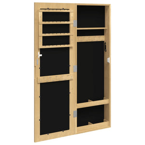 Wandmontage Schmuckschrank mit Spiegel 30x8,5x90 cm