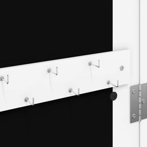 Schmuckschrank mit Spiegel zur Wandmontage, Weiß