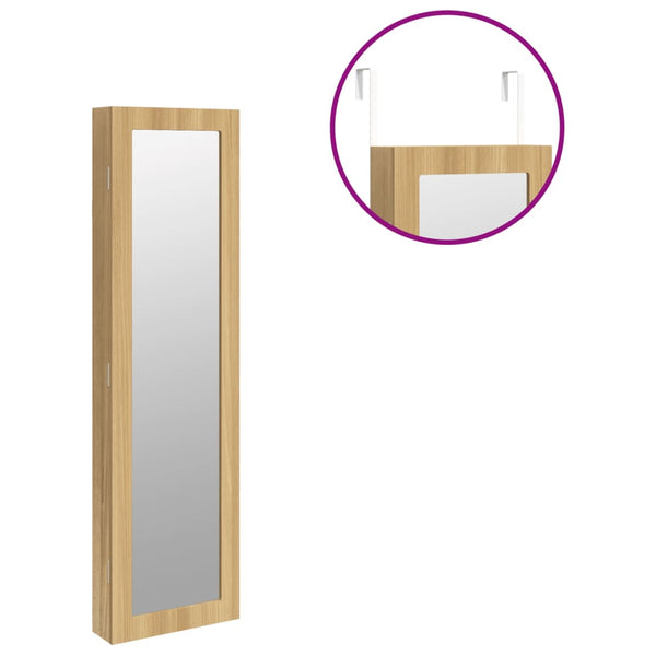 Wandmontage Schmuckschrank mit Spiegel