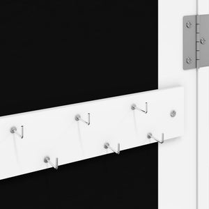 Schmuckschrank mit Spiegel zur Wandmontage, Weiß