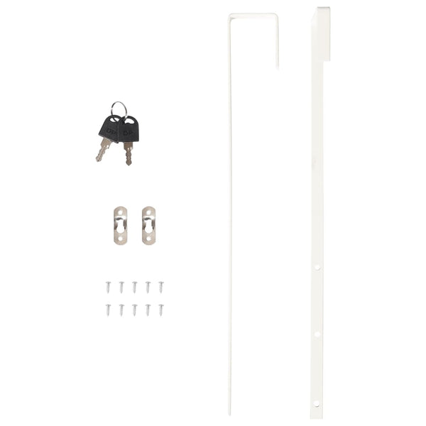 Schmuckschrank mit Spiegel zur Wandmontage, Schwarz