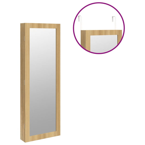 Schmuckschrank mit Spiegel zur Wandmontage