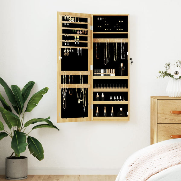 Schmuckschrank mit Spiegel zur Wandmontage