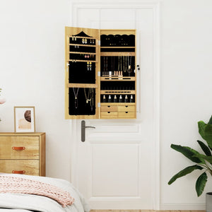 Wandmontage Schmuckschrank mit Spiegel 90cm