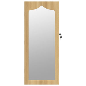 Wandmontage Schmuckschrank mit Spiegel 90cm