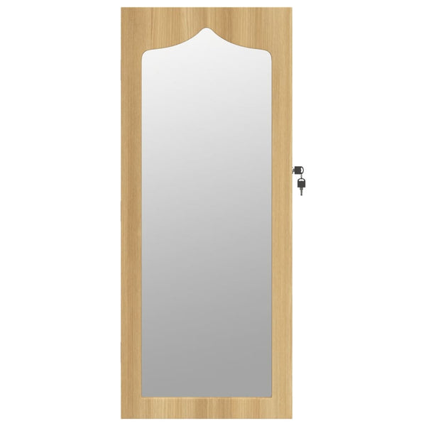 Wandmontage Schmuckschrank mit Spiegel 90cm