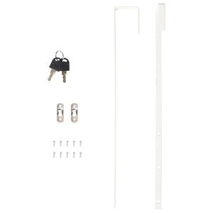 Wandmontage Schmuckschrank mit Spiegel 90cm