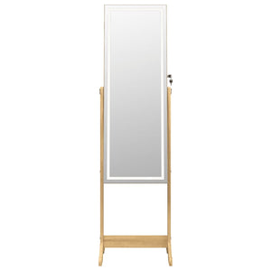 Schmuckschrank mit Spiegel und LED-Beleuchtung