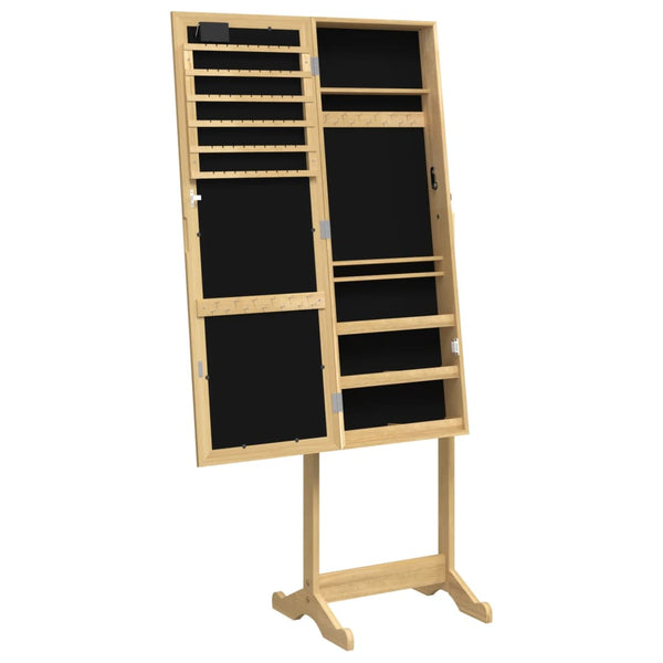 Schmuckschrank mit Spiegel und LED-Beleuchtung