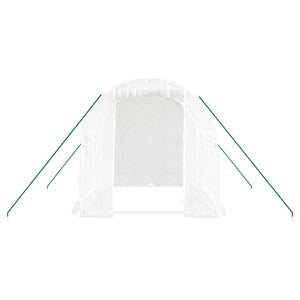 Serre vidaXL avec cadre en acier Blanc 4 m² 2x2x2 m