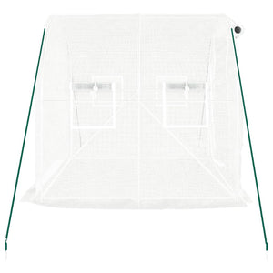 Serre vidaXL avec cadre en acier Blanc 4 m² 2x2x2 m