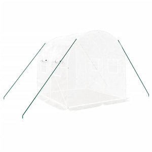Serre vidaXL avec cadre en acier Blanc 4 m² 2x2x2 m