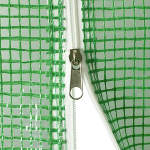 Serre vidaXL avec structure en acier vert 6 m² 3x2x2 m
