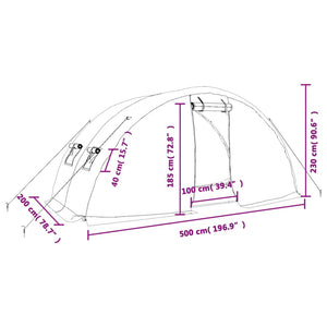 Gewächshaus Stahlrahmen Weiß 10 m²