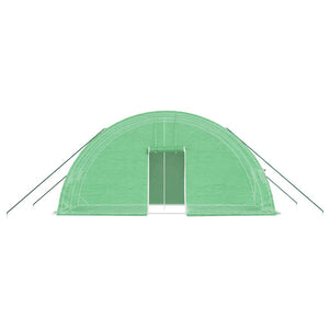 Stahlrahmen Gewächshaus Grün 12 m²