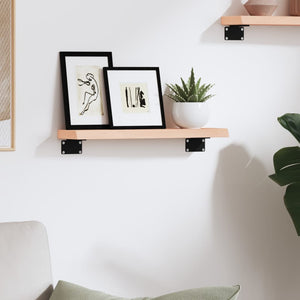 Wandregal Eiche Massivholz 40x10 cm
