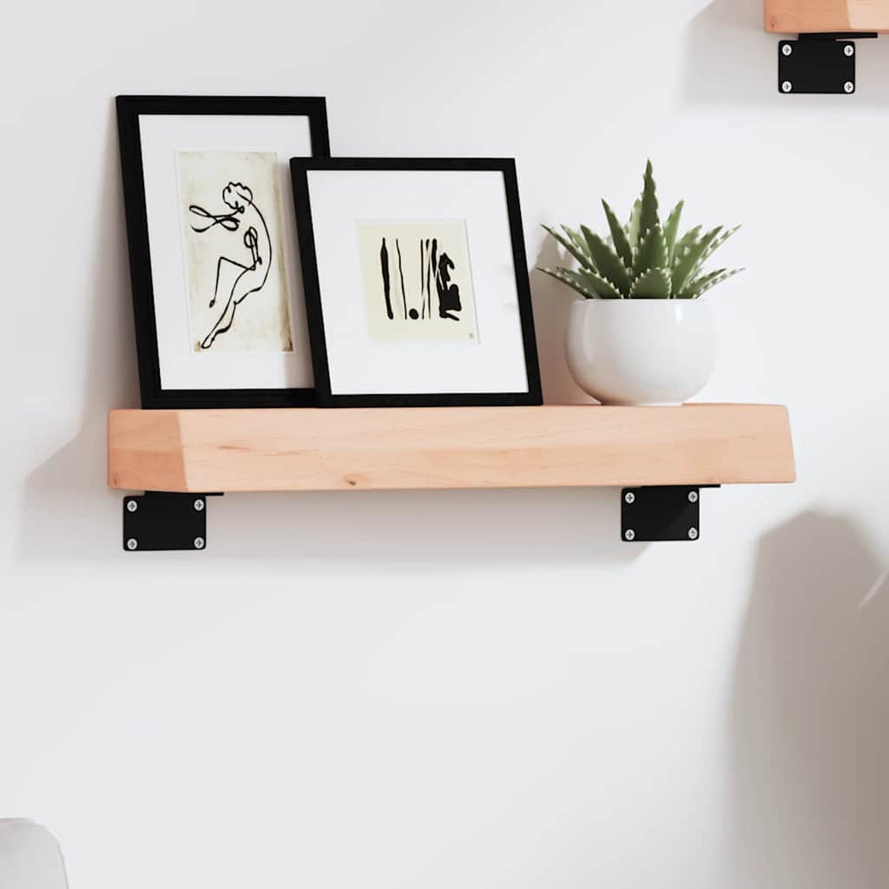 vidaXL Wall Shelf 40x10x6 cm Solid Oak Untreated
