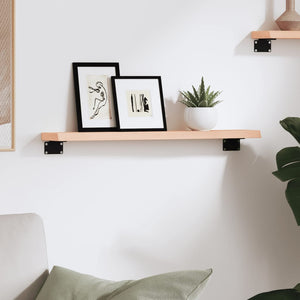 Wandregal Eiche Massivholz 60 cm