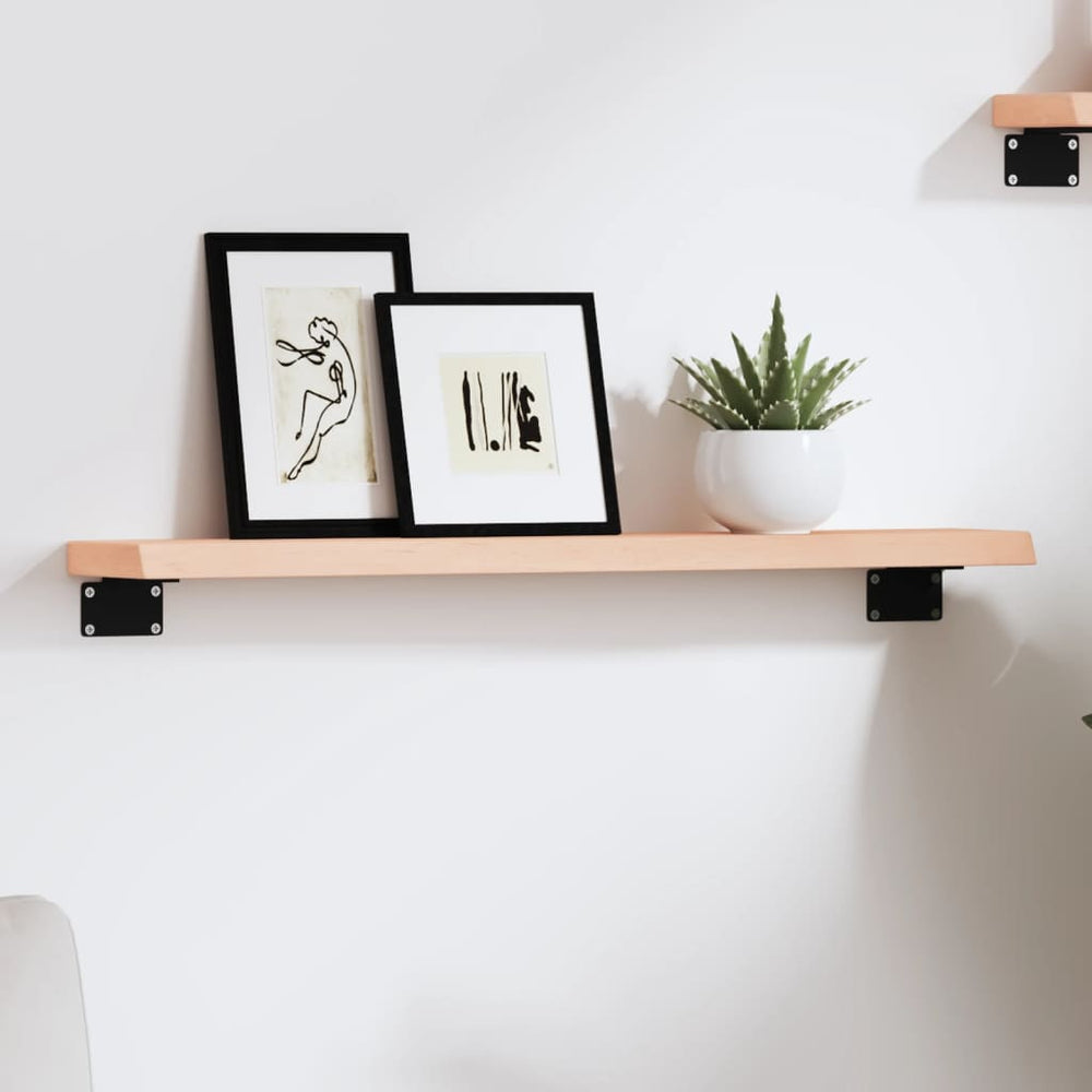 vidaXL Wall Shelf 60x10x2 cm Solid Oak Untreated